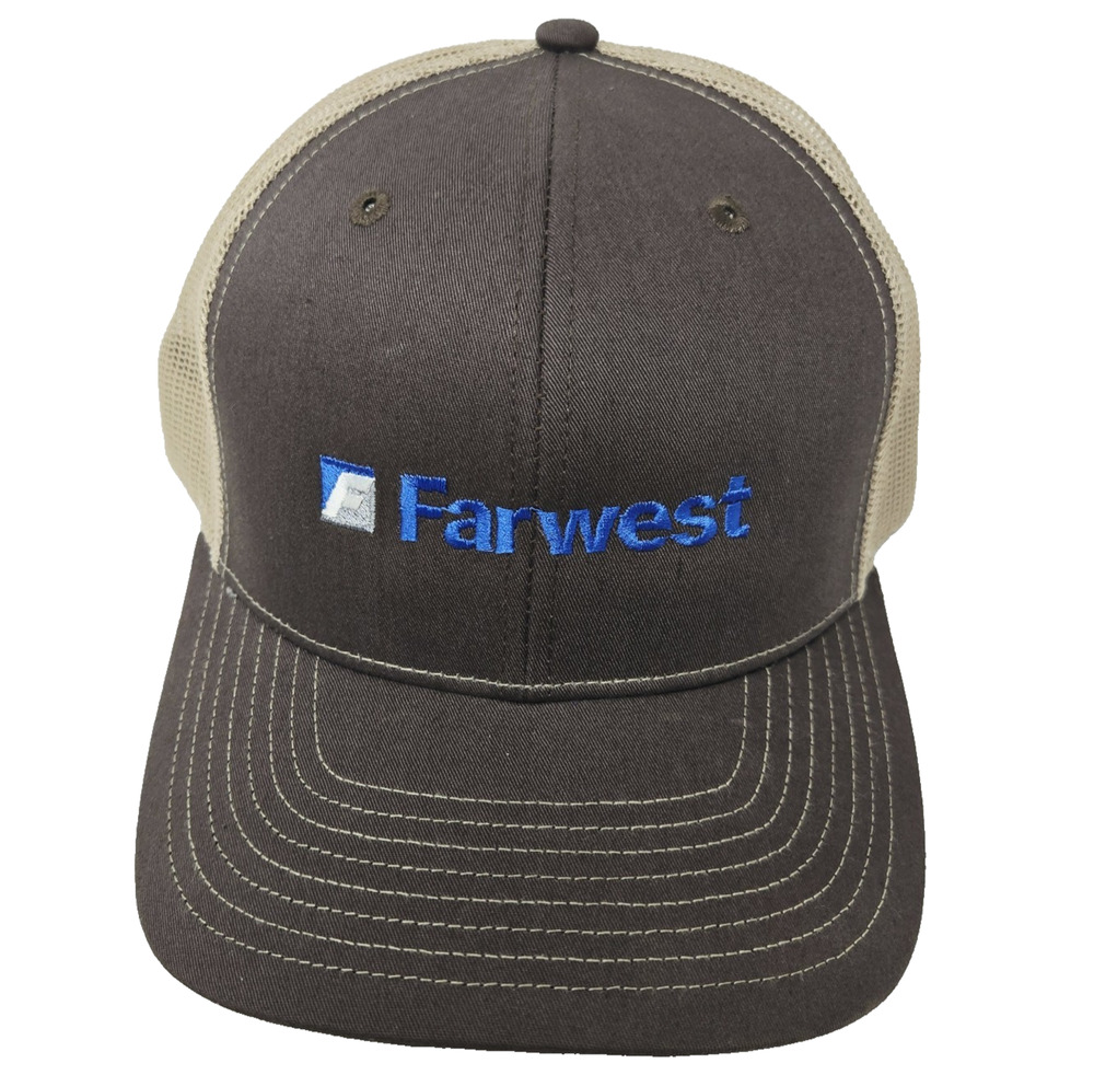 Farwest Distressed Snapback Trucker Hat Richardson 112 Mesh Back Cap